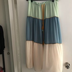 Maxi pastel skirt